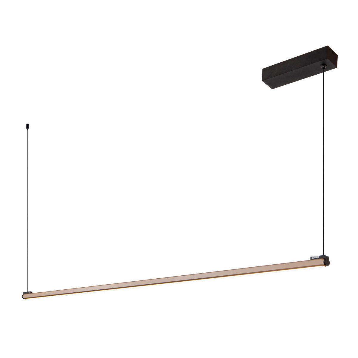LED-HÄNGELEUCHTE BRAGA 150/5/207.9 cm   - Braun, Design, Metall (150/5/207.9cm) - Lucide