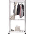 KLEIDERWAGEN in Chromfarben 90/187/45 cm   - Chromfarben, Design, Metall (90/187/45cm) - Carryhome