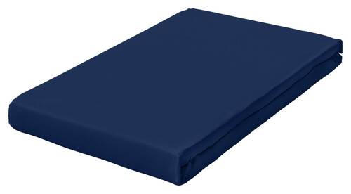 Schlafgut Topper-Spannbetttuch Pure Dunkelblau 180-200x200-220 cm