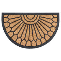 KOKOSMATTE  45/75 cm  Schwarz, Hellbraun  - Hellbraun/Schwarz, Basics, Naturmaterialien/Kunststoff (45/75cm)
