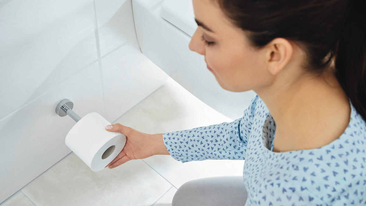 TOILETTENPAPIERHALTER - Chromfarben, Basics, Metall (5/5/12cm) - Tesa