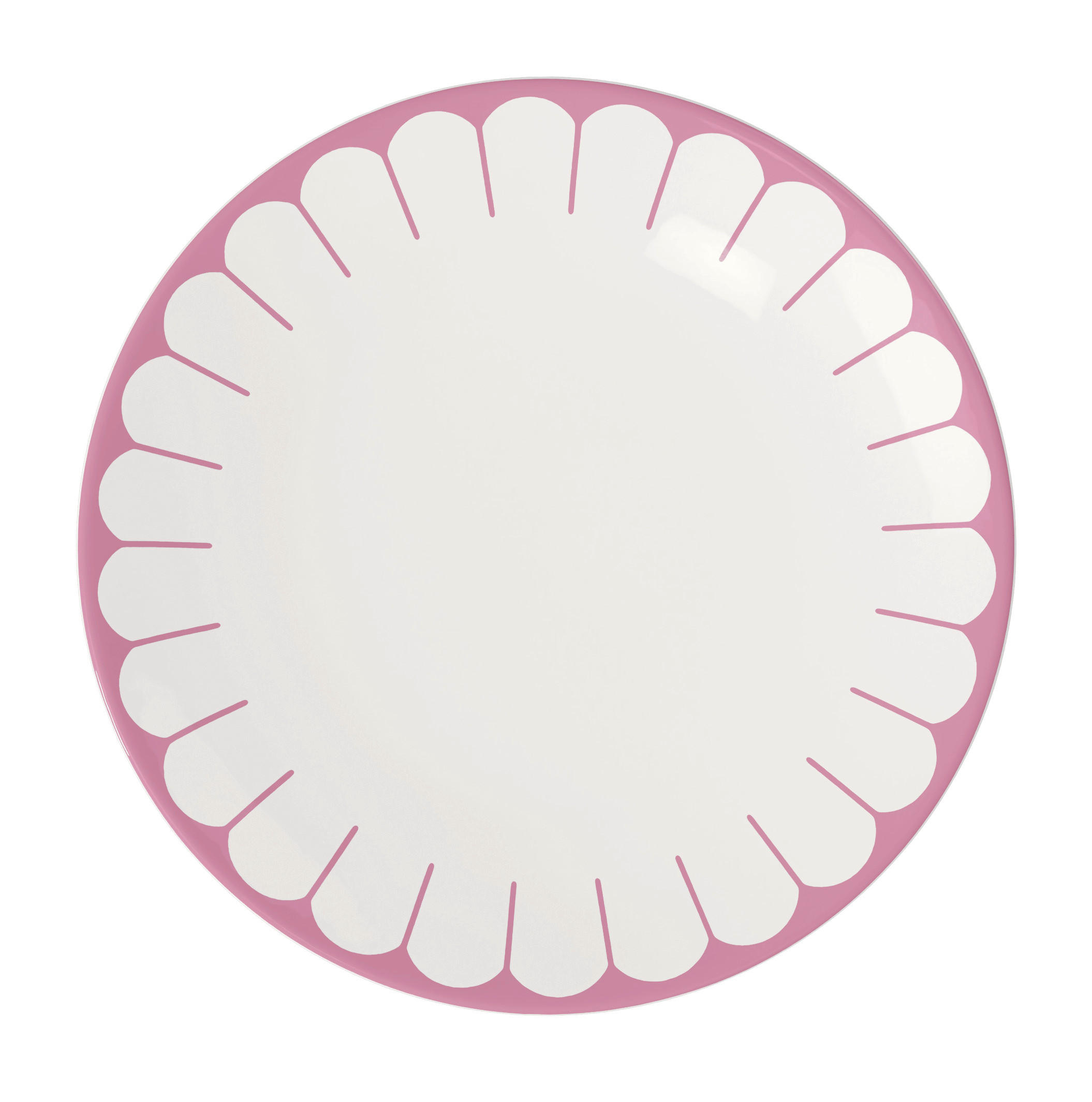 SPEISETELLER Weiß, Magenta 26,5/2,5 cm Fleur cassis  - Magenta/Weiß, MODERN, Keramik (26,5/2,5cm) - Villeroy & Boch