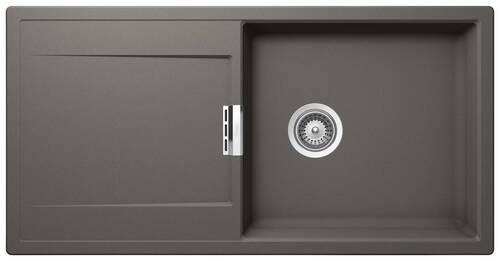 SPÜLE MONO D-100L-A / MOND100LASIL  - Grau, Basics, Stein (100/51cm) - Schock