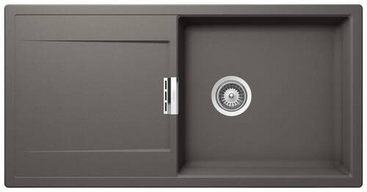 SPÜLE MONO D-100L-A / MOND100LASIL  - Grau, Basics, Stein (100/51cm) - Schock