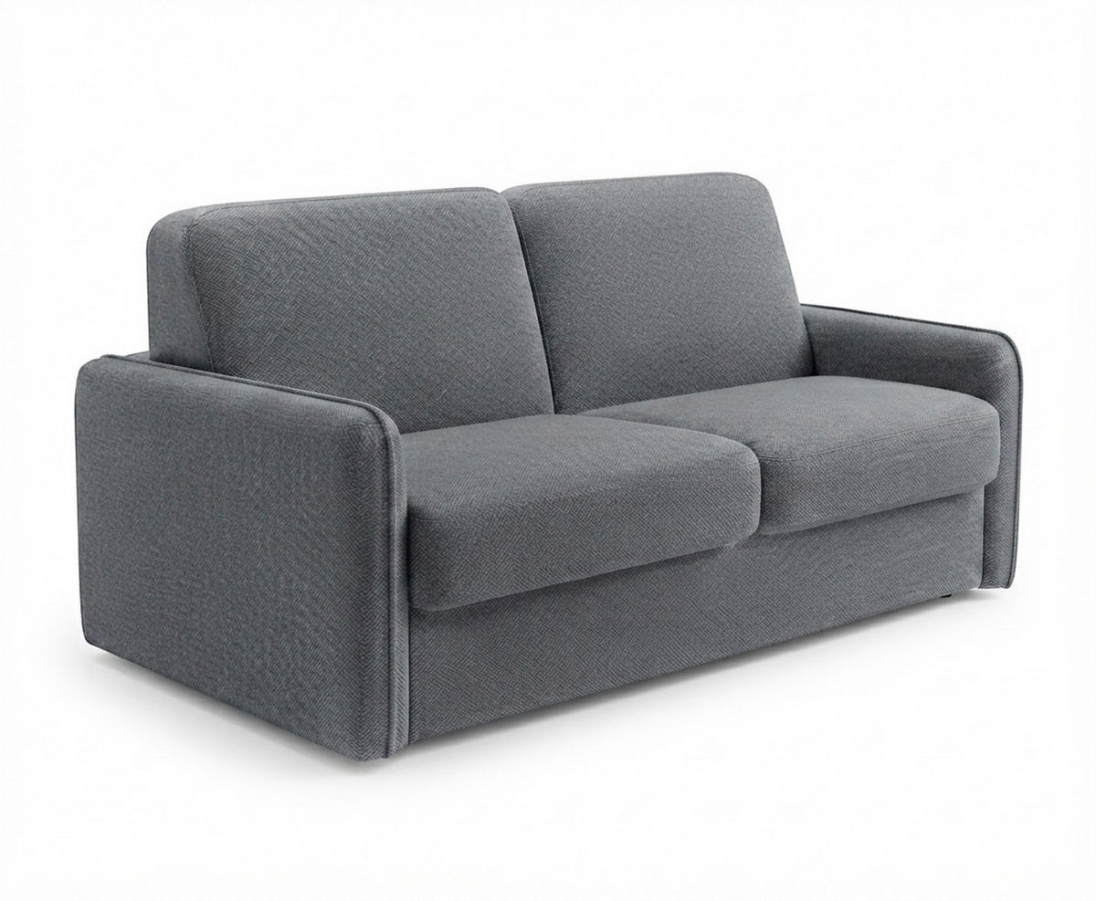 SCHLAFSOFA Webstoff Dunkelgrau  - Dunkelgrau/Schwarz, KONVENTIONELL, Kunststoff/Textil (180/86/100cm) - Xora