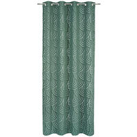 Perdea Cu Inele Tip Capsă opac  - verde, Design, textil (135/245cm) - Esposa