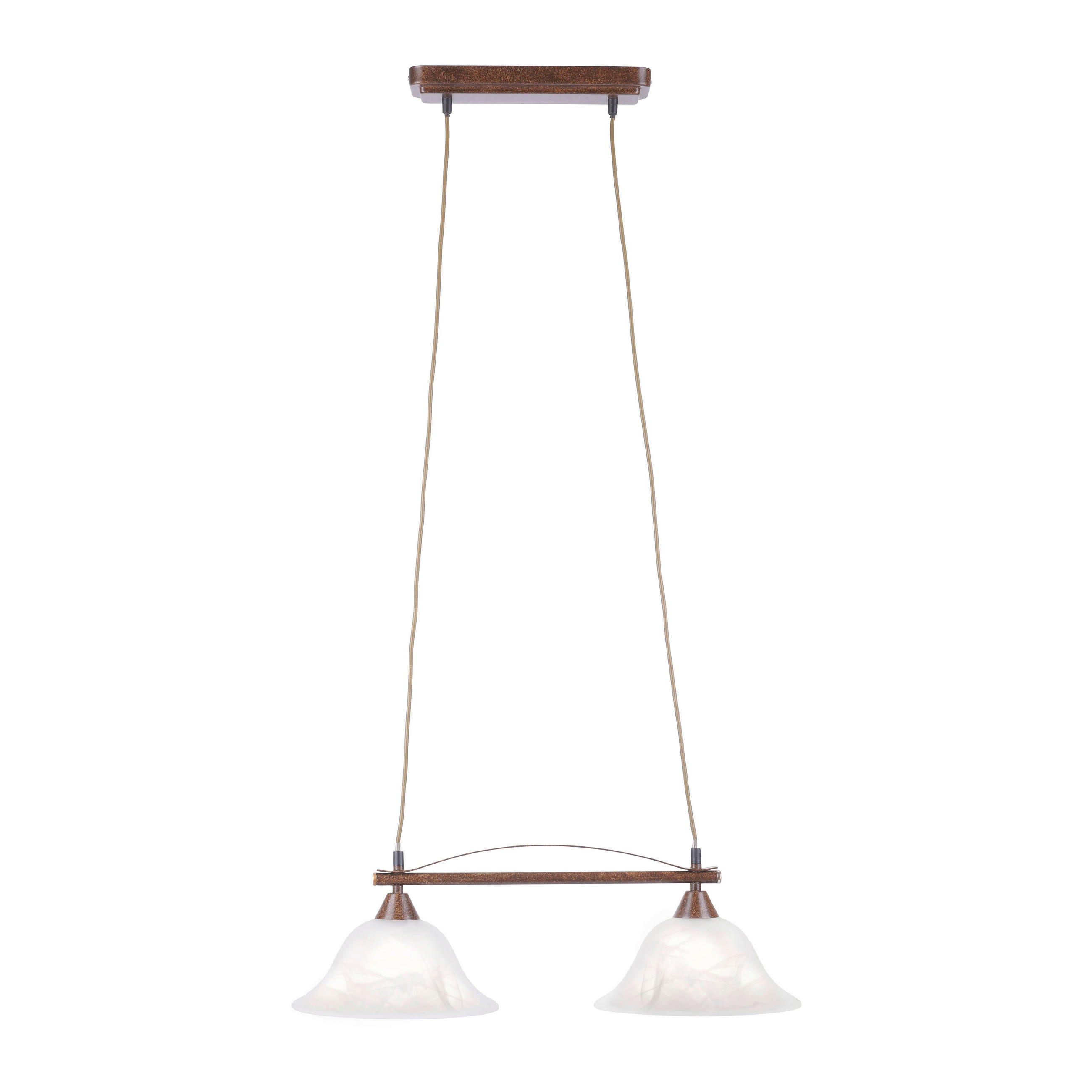 HÄNGELEUCHTE 59/24/120 cm  - Rostfarben, KONVENTIONELL, Glas/Kunststoff (59/24/120cm)