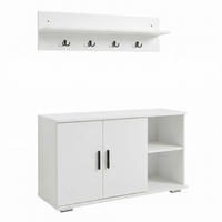 GARDEROBE 2-teilig  in 90/77/33 cm  - Weiß, Basics, Holzwerkstoff (90/77/33cm) - MID.YOU