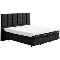 BOXSPRINGBETT 180/200 cm,  in Anthrazit, Matratzen, funktional, unterschiedliche Matratzenhärtegrade je Bettseite  - Anthrazit, KONVENTIONELL, Textil (180/200cm) - Tempur