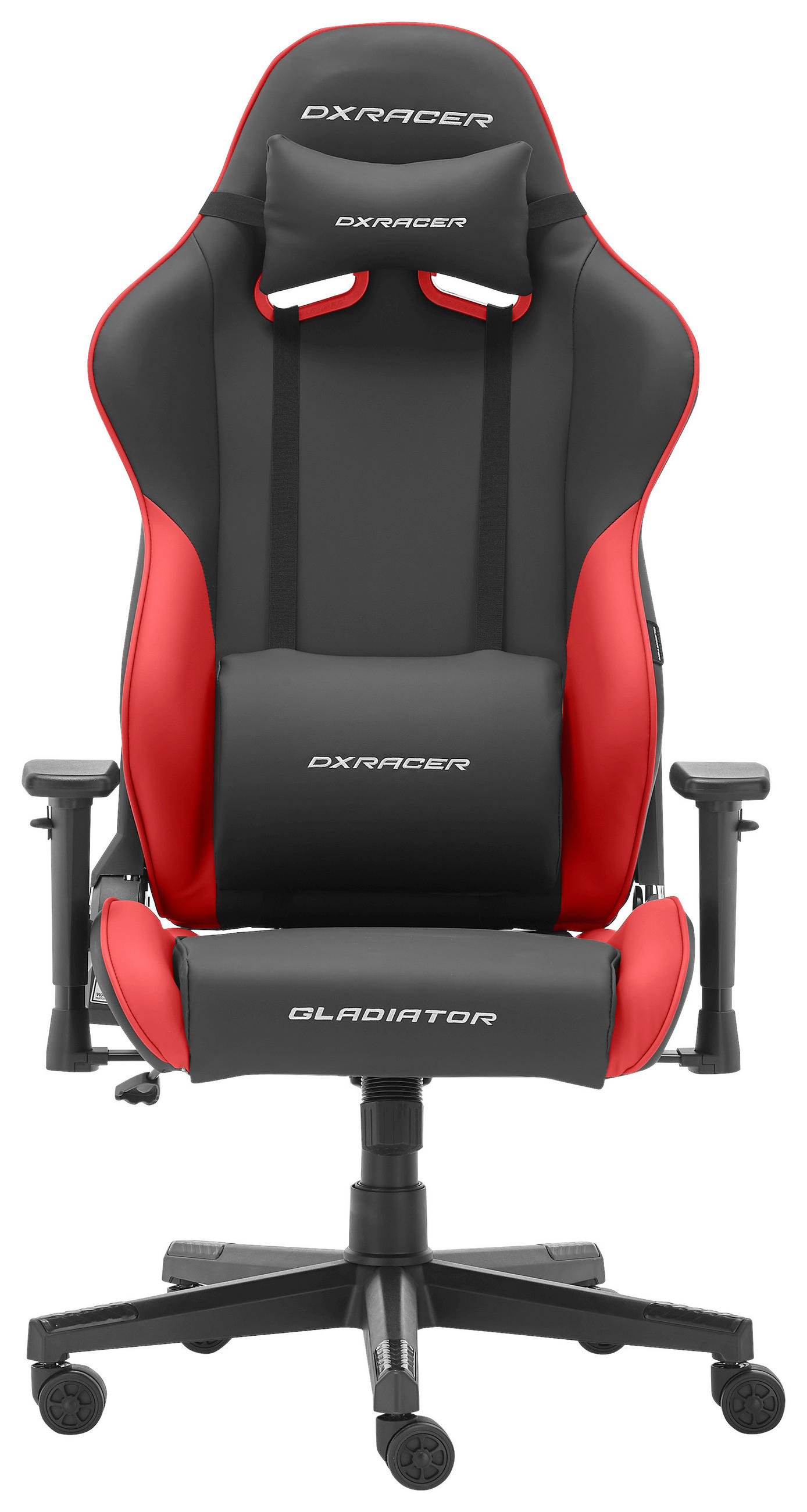 GAMINGSTUHL Rot, Schwarz Kunststoff, Textil   - Rot/Schwarz, Design, Kunststoff/Textil (70/126/70cm) - Dxracer