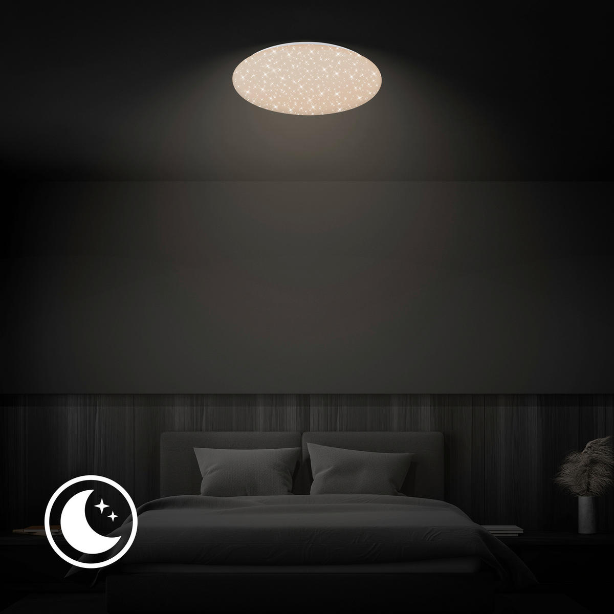 STROPNA LED-SVETILKA  VERB /8000 lm/3000-6500 K// - bela, Basics, kovina/umetna masa (56/8,5cm)