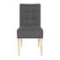 STUHL Webstoff Eichefarben, Grau - Eichefarben/Grau, Design, Holz/Textil (48/93/66cm) - Carryhome