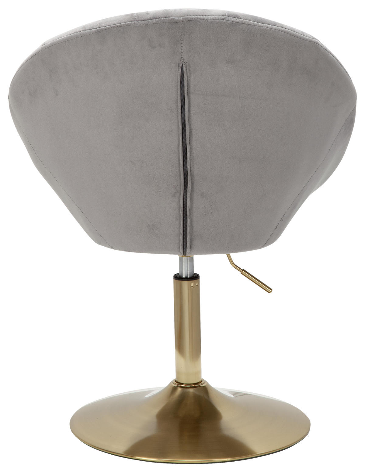 STUHL  in Samt  - Goldfarben/Grau, Konventionell (67/100/62cm) - MID.YOU