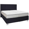 BOXSPRINGBETT 180/200 cm  in Graphitfarben  - Alufarben/Graphitfarben, KONVENTIONELL, Textil/Metall (180/200cm) - Dieter Knoll