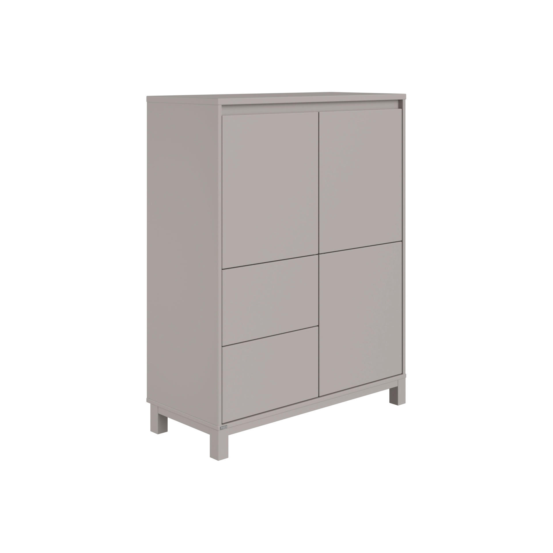 HIGHBOARD Grau Olli Highboard 2T2S  - Grau, Basics (94,8/119,7/40,1cm) - Paidi