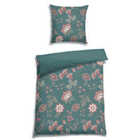 BETTWÄSCHE 2-teilig Satin 135/200 cm  - Grün, Design, Textil (135/200cm) - Florella