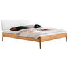 BETT 160/200 cm  in Weiß, Buchefarben  - Buchefarben/Weiß, KONVENTIONELL, Holz/Textil (160/200cm) - Hasena