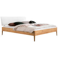 BETT 160/200 cm  in Weiß, Buchefarben  - Buchefarben/Weiß, KONVENTIONELL, Holz (160/200cm) - Hasena