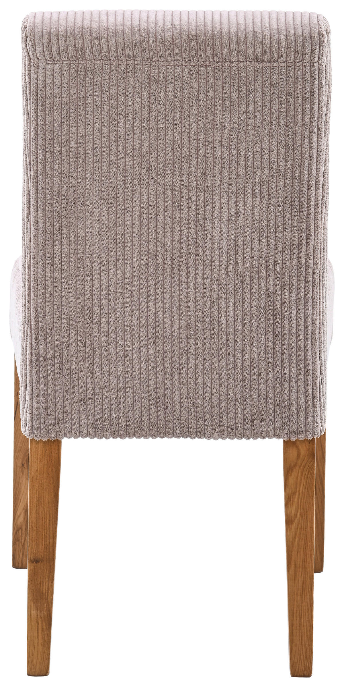 STUHL Cord Eichefarben, Altrosa Eiche massiv  - Eichefarben/Altrosa, KONVENTIONELL, Holz/Textil (47,5/91,5/63cm) - home24