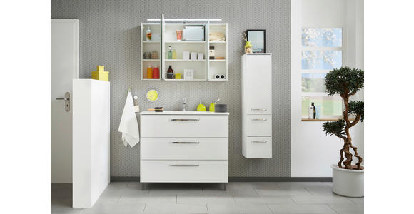 SPIEGELSCHRANK 105/70/16 cm  - Chromfarben/Weiß, KONVENTIONELL, Glas/Holzwerkstoff (105/70/16cm) - Xora