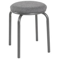 TABURET STIVUIBIL - antracit/gri, metal/textil (46/45/46cm) - Boxxx