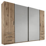 KOMBISCHRANK 311,9/225,5/61 cm 2+2-türig  - Eichefarben/Hellgrau, KONVENTIONELL, Holzwerkstoff/Kunststoff (311,9/225,5/61cm) - Xora