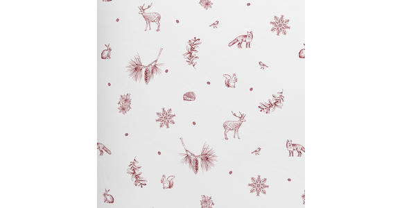 WENDEBETTWÄSCHE TALVI Renforcé 140/200 cm  - Rot/Weiß, KONVENTIONELL, Textil (140/200cm) - Esposa