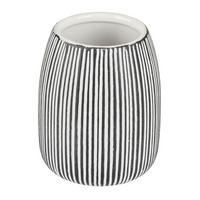 ZAHNPUTZBECHER PASCOLI  - Schwarz/Weiß, Basics, Keramik (9/10,5/9cm) - Schöner Wohnen