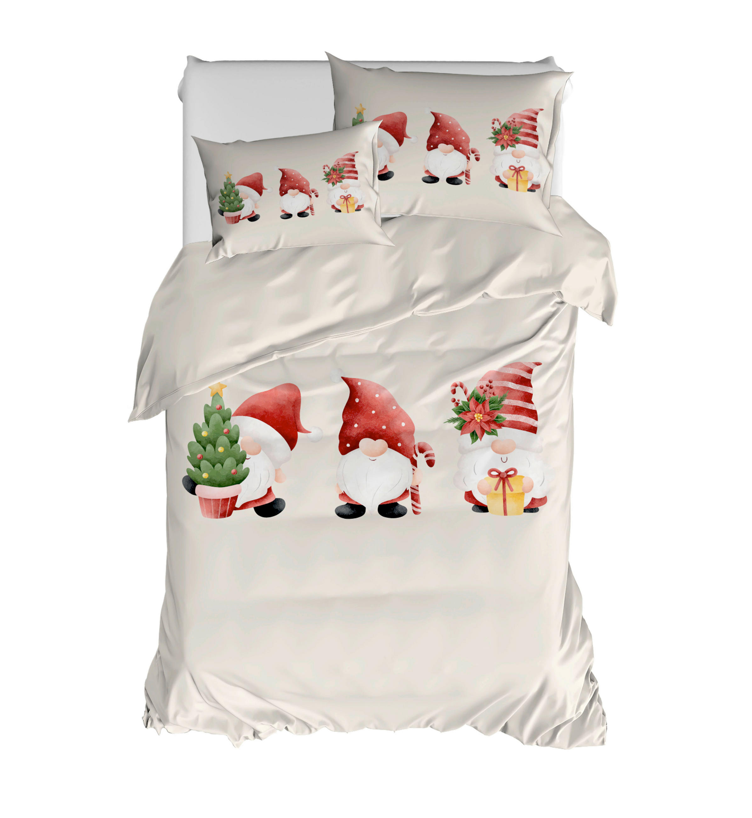 ÁGYNEMŰHUZAT-GARNITÚRA  - piros/fehér, Basics, textil (140/200cm)