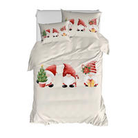 ÁGYNEMŰHUZAT-GARNITÚRA  - piros/fehér, Basics, textil (140/200cm)