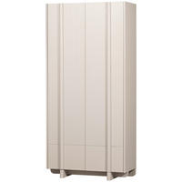 GARDEROBENSCHRANK Basu  in 101/210/46 cm  - Grauweiß, Design, Holz (101/210/46cm) - Livetastic