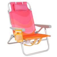 STRANDSTUHL Aluminium Alufarben, Pink  - Pink/Alufarben, Basics, Textil/Metall (61/62.5/83.5cm) - Modante