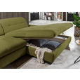 ECKSOFA in Mikrofaser Grün  - Schwarz/Grün, Design, Textil/Metall (290/198cm) - Xora