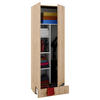 MEHRZWECKSCHRANK 70/198/39 cm  in Sonoma Eiche  - Silberfarben/Schwarz, MODERN, Holzwerkstoff/Kunststoff (70/198/39cm) - MID.YOU