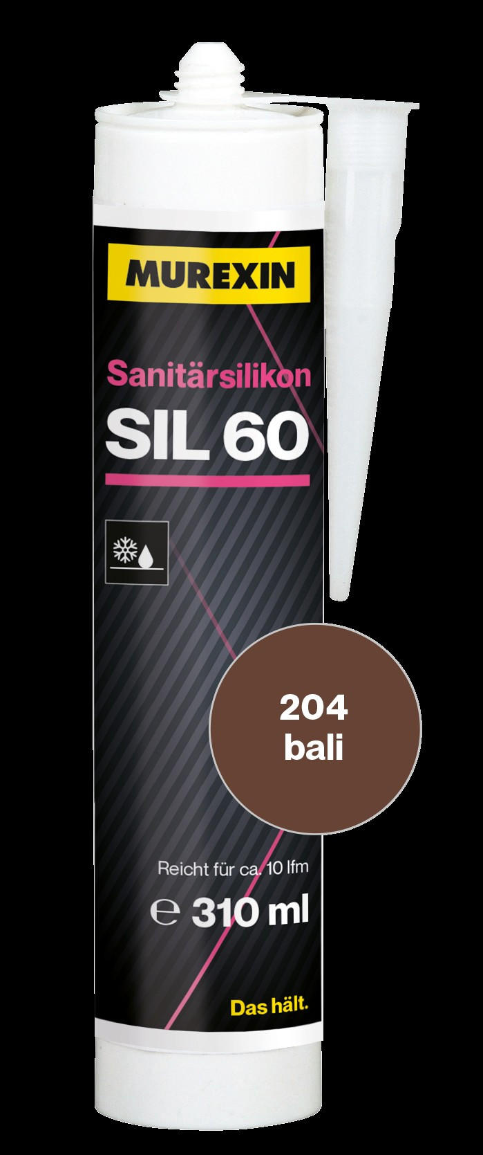 SANITÄRSILIKON DUNKELBRAUN - Dunkelbraun, Basics (0,31l) - Murexin