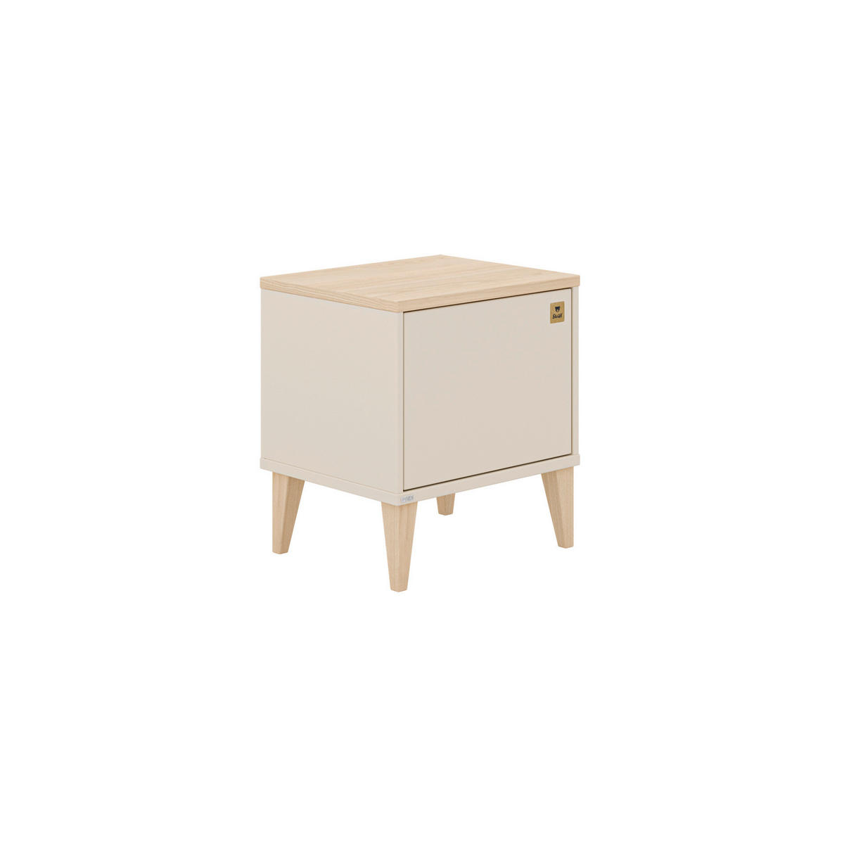 NACHTTISCH 48,4/53,4/40,1 cm  in massiv Buchefarben, Beige  - Beige/Buchefarben, Basics, Holzwerkstoff (48,4/53,4/40,1cm) - Paidi