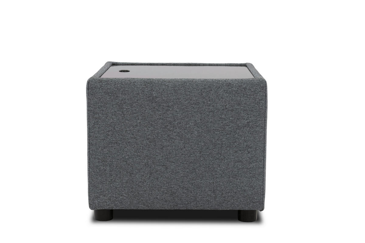 SITZBOX Uni  - Dunkelgrau/Schwarz, Design, Kunststoff/Textil (45/47/45cm) - LOOKS by W.Joop