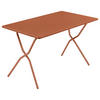 GARTENKLAPPTISCH 120/64/73 cm Metall rechteckig  - Rot, Basics, Metall (120/64/73cm) - Lafuma Mobilier