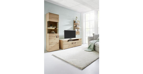 SIDEBOARD Kerneiche furniert, massiv geölt Eichefarben - Eichefarben, KONVENTIONELL, Holz/Holzwerkstoff (180/83/43cm) - Cantus