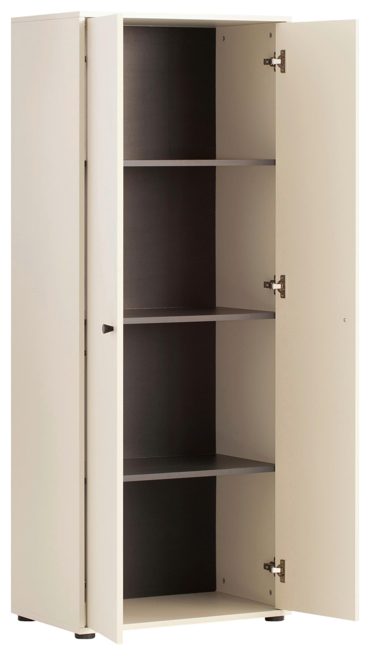 HOCHSCHRANK 65,1/163,6/41 cm  - Beige/Schwarz, Design, Holzwerkstoff/Kunststoff (65,1/163,6/41cm) - MID.YOU