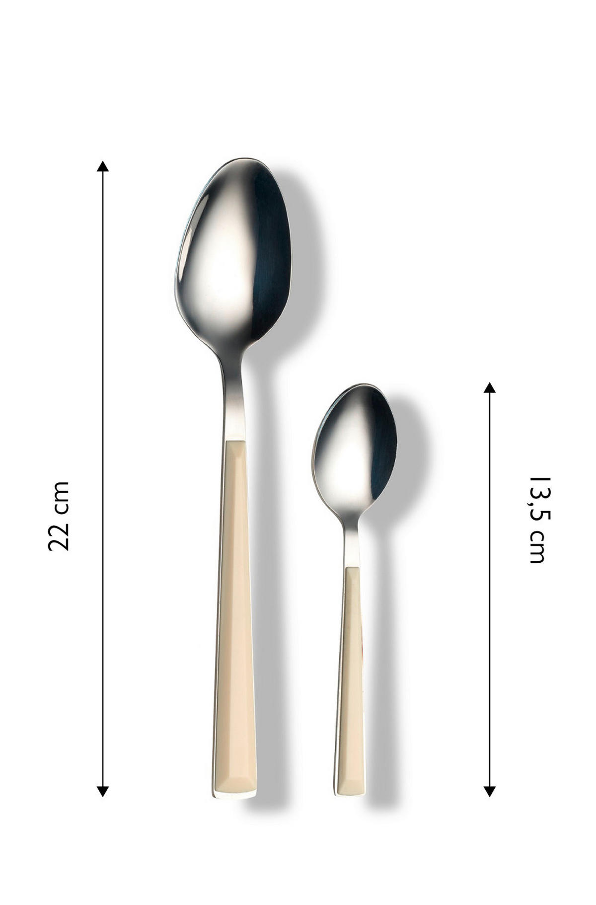 BESTICKSET  16 delar  - silver/cremefärgad, Basics, metall/plast - Echtwerk