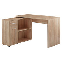 SCHREIBTISCHKOMBINATION 106,5/120/75,5 cm  in Sonoma Eiche  - Sonoma Eiche, Modern, Holzwerkstoff (106,5/120/75,5cm) - MID.YOU
