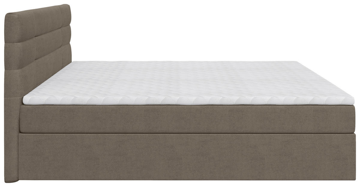 BOXBETT 140/200 cm  Beige  - Beige/Schwarz, Konventionell, Holz/Kunststoff (140/200cm) - Carryhome