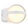 VÄGGLAMPA UTOMHUS - klar/vit, Basics, metall/plast (10,5/13/11cm) - Globo