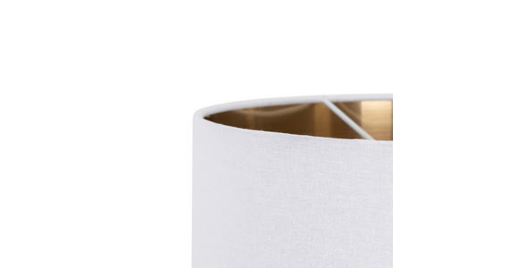 HÄNGELEUCHTE 37/120 cm  - Goldfarben/Weiß, MODERN, Kunststoff/Textil (37/120cm) - Novel