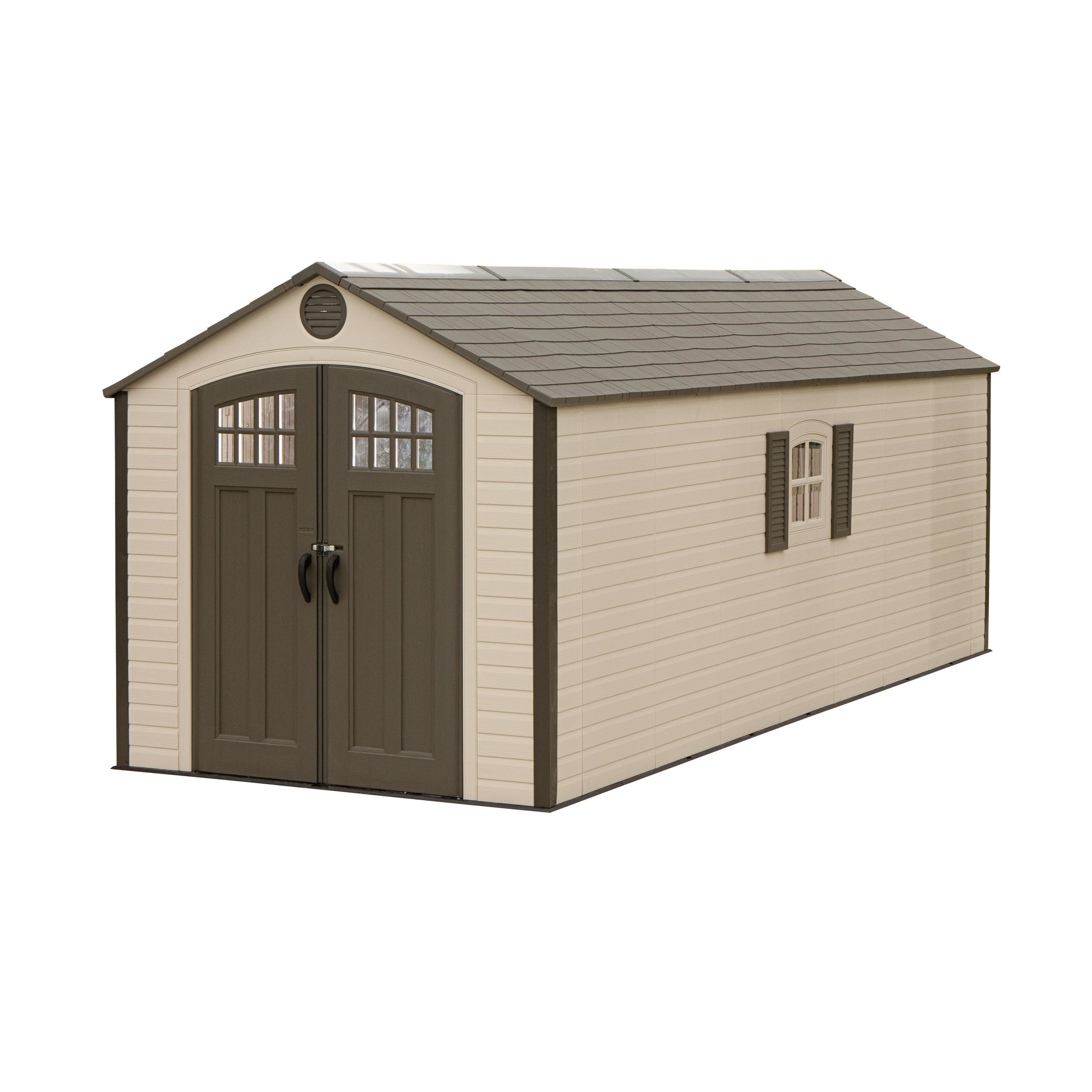 GERÄTEHAUS 244/244/609 cm  - Grau, Basics, Kunststoff (244/244/609cm) - Ambia Garden