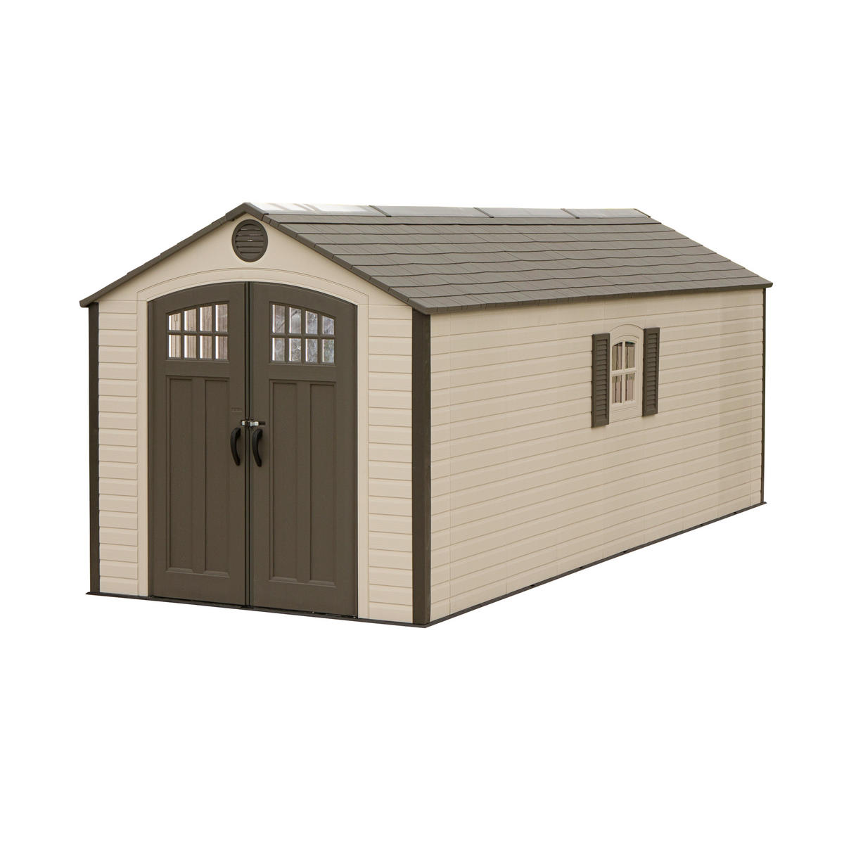 GERÄTEHAUS 244/244/609 cm  - Grau, Basics, Kunststoff (244/244/609cm)