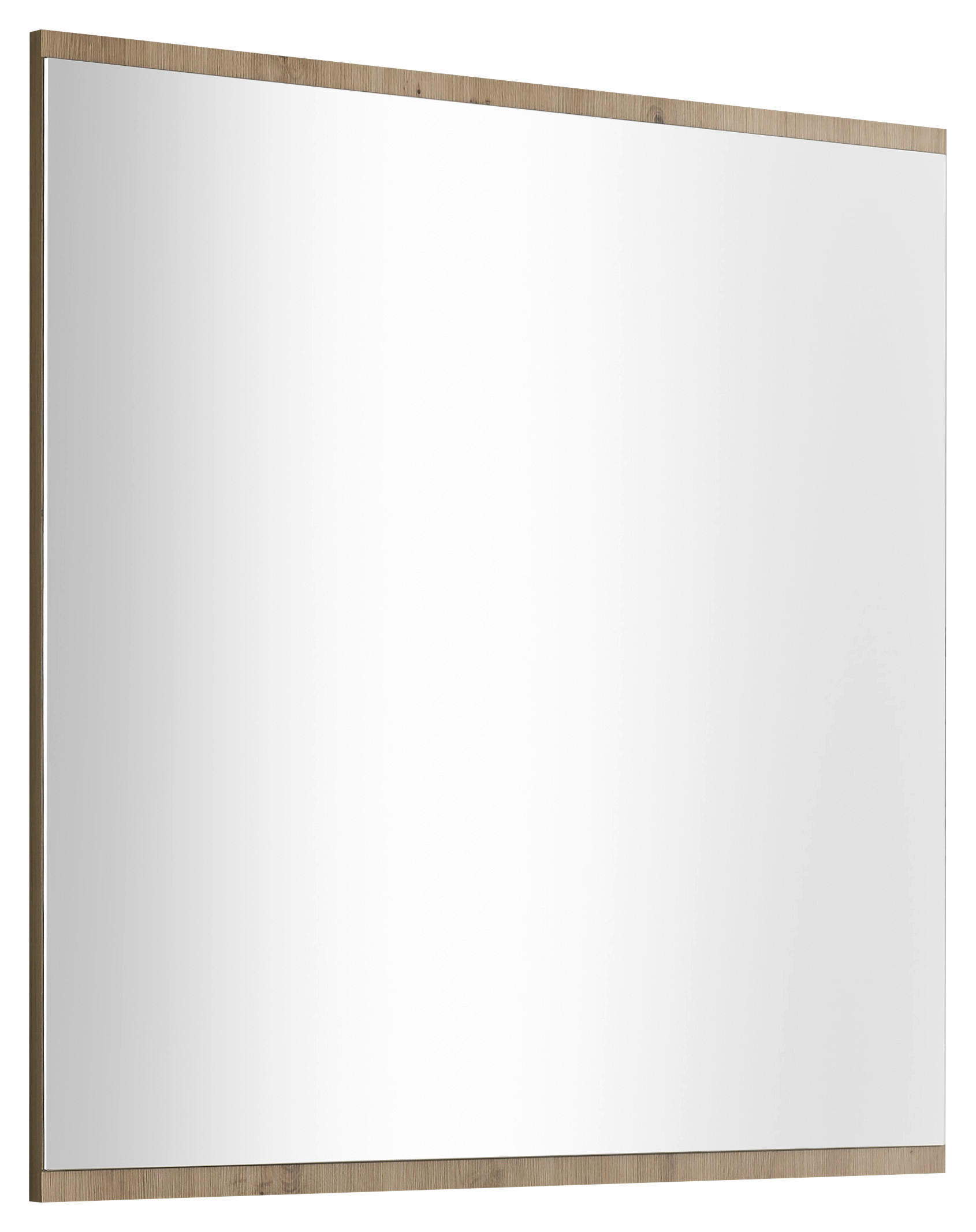 WANDSPIEGEL 80/80/2 cm  - Eiche Artisan, Design, Glas/Holzwerkstoff (80/80/2cm) - Carryhome
