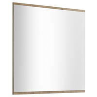 WANDSPIEGEL 80/80/2 cm    in rechteckig  - Eiche Artisan, Design, Glas/Holzwerkstoff (80/80/2cm)