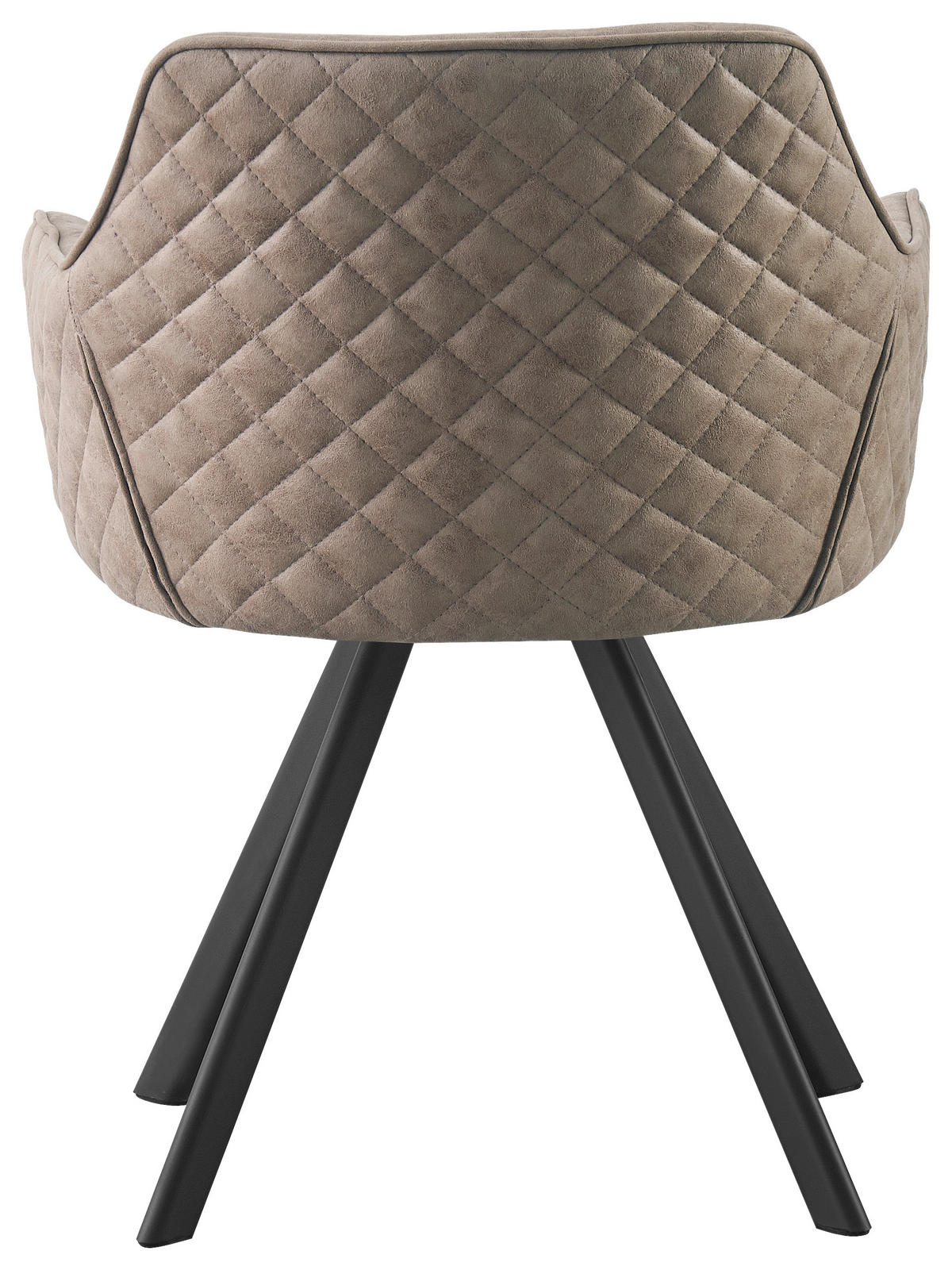 ŽIDLE S PODRUČKAMI, železo, mikrovlákno, černá, béžová - černá/béžová, Design, kov/textil (58,5/78,5/60cm) - Hom`in